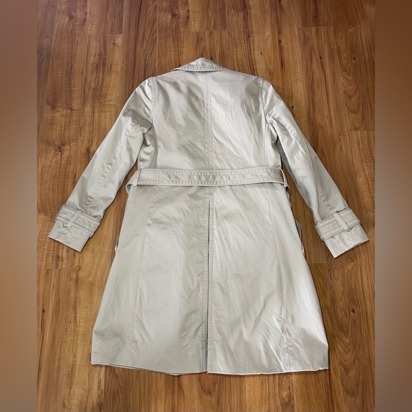 Coach Beige Double-Breasted Trench Coat - Picture 10 of 16